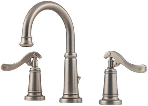 Price Pfister 049-YP0E Ashfield Widespread Arc Lavatory Faucet with Pop-Up, Rustic Pewter