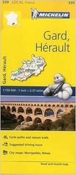 Michelin FRANCE: Gard, Hérault Map 339 (Maps/Local (Michelin))