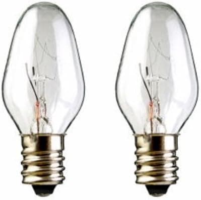2-Pack 15 Watt Bulbs for Scentsy Plug-In Nightlight Warmer wax diffuser, 15W 120 Volt