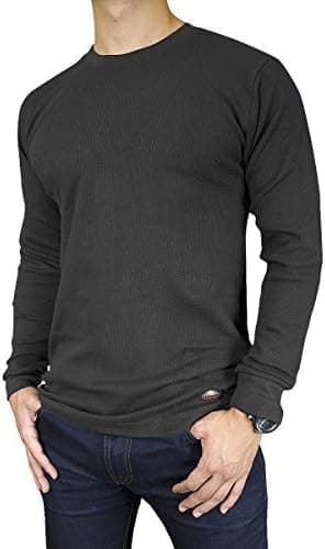 Knocker Men's Mid Weight Thermal Long-Sleeve Top Shirt Heather Grey