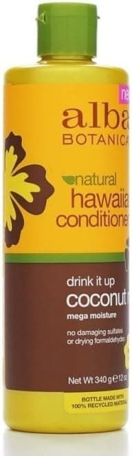 Alba Botanica Natural Hawaiian Conditioner Coconut Milk, 12 oz (Pack of 4)