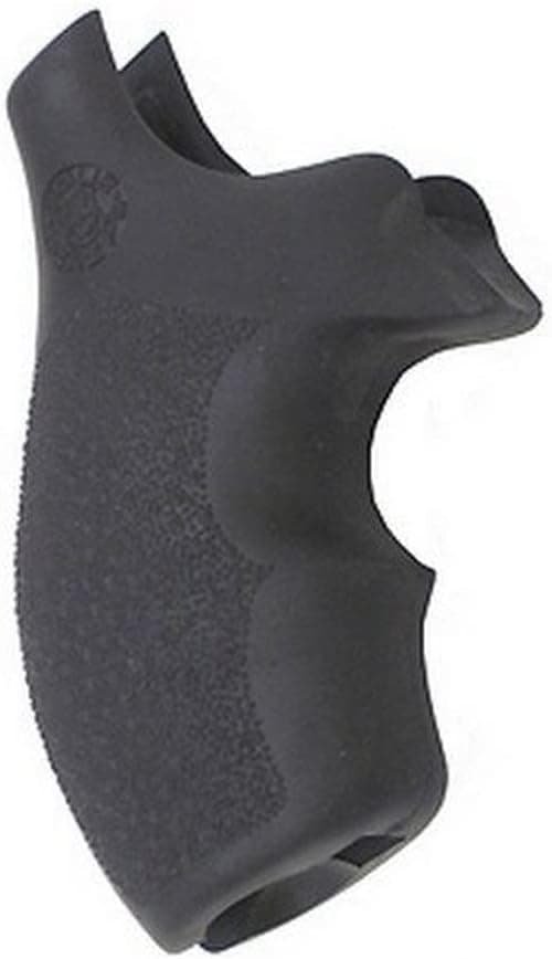 Hogue 61000 Rubber Grip for S&W, J Frame, Round Butt, Bantam, Black
