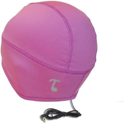 TOOKS SPORTEC Skully Audio Headphone Skull Cap with Built-in Removable Headphones - Color: PRO Pink, Comfortable 100% Prostretch (Dryfit) Keeps You Cool, Wear Standalone Or Under Helmets