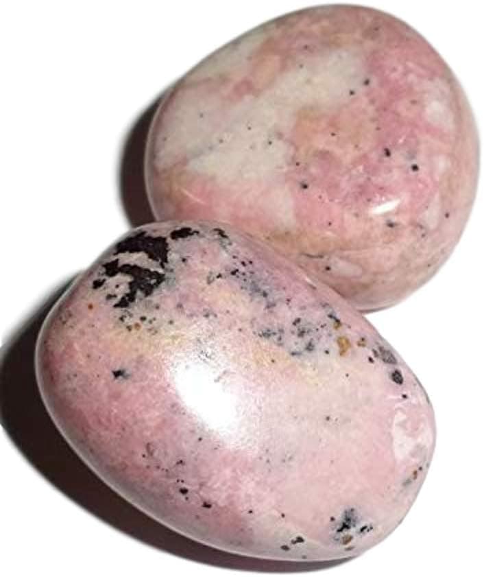 Sublime Gifts - Rhodochrosite 2pc Free Form Tumbled & Polished Crystal Healing Natural Gemstones