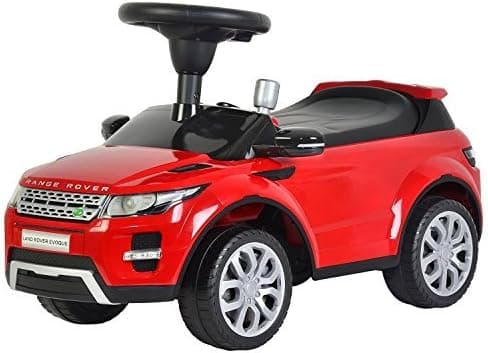Evezo Range Rover Evoque, Ride On Toy Kids Toddler Foot to Floor Push Car w/ Horn Officially Licensed (Red)