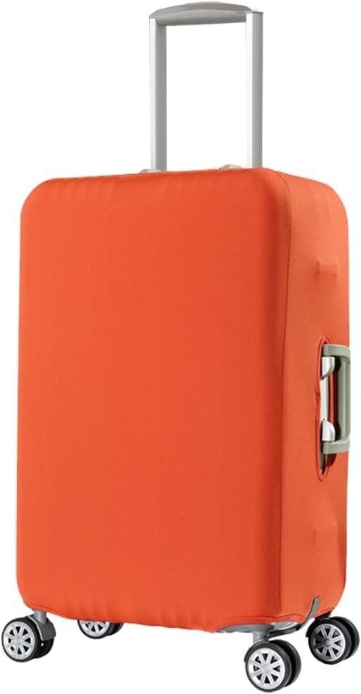 HoJax Travel Spandex Luggage Cover, Suitcase Protector Fits 19-21 Inch Luggage Orange