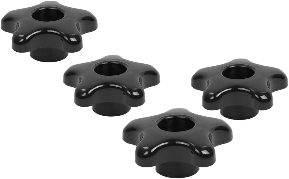 Star Thru Hole Knob 5/16" x 18-4 Pack by Peachtree Woodworking - PW6102