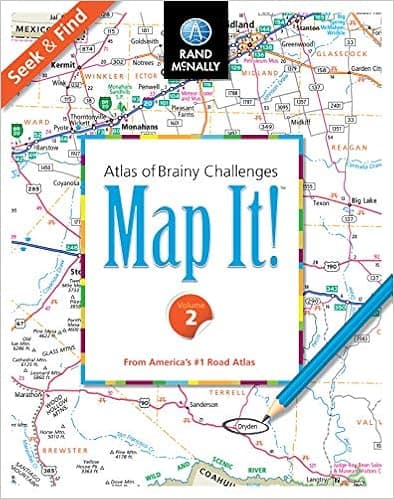 Map It!TM Seek & Find Atlas of Brainy Challenges Volume 2