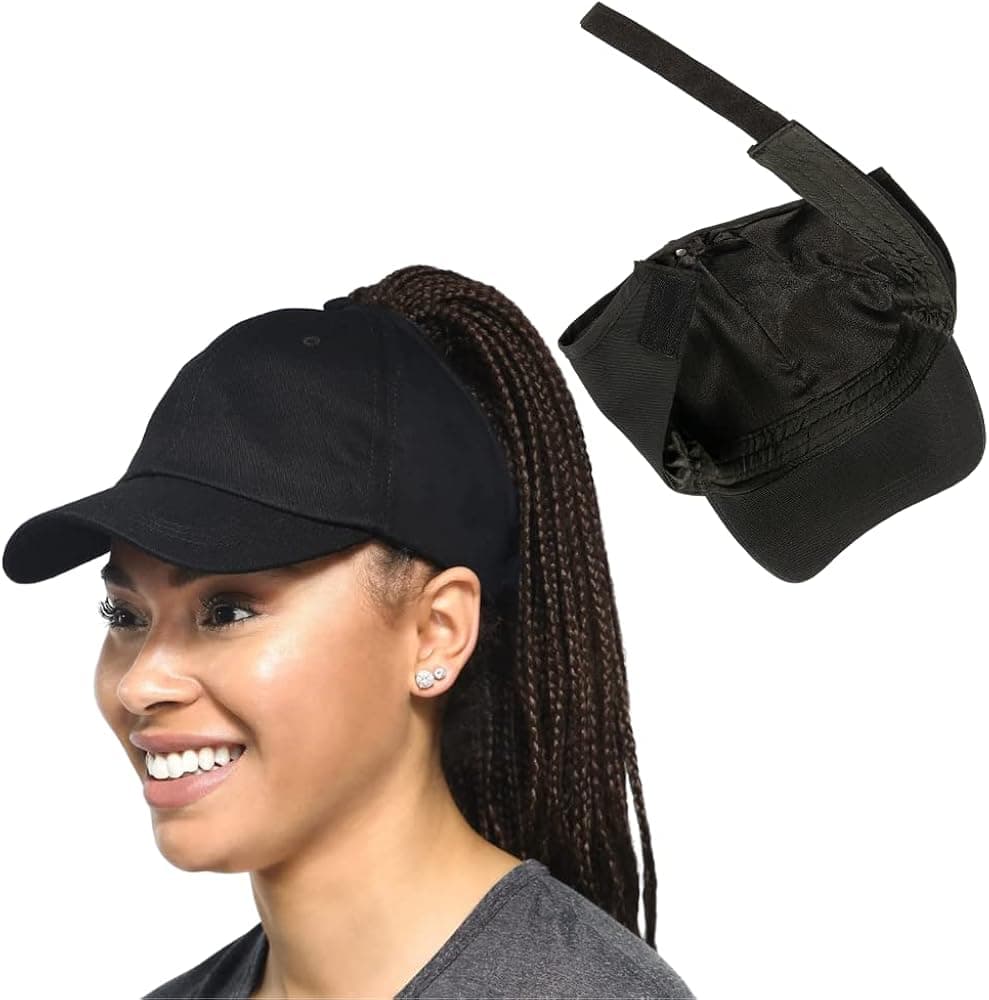 Beautifully Warm Satin Lined Baseball Hat for Women | Ponytail Hat for Curly Natural Hair | Backless Cap | Curl Hair Cap