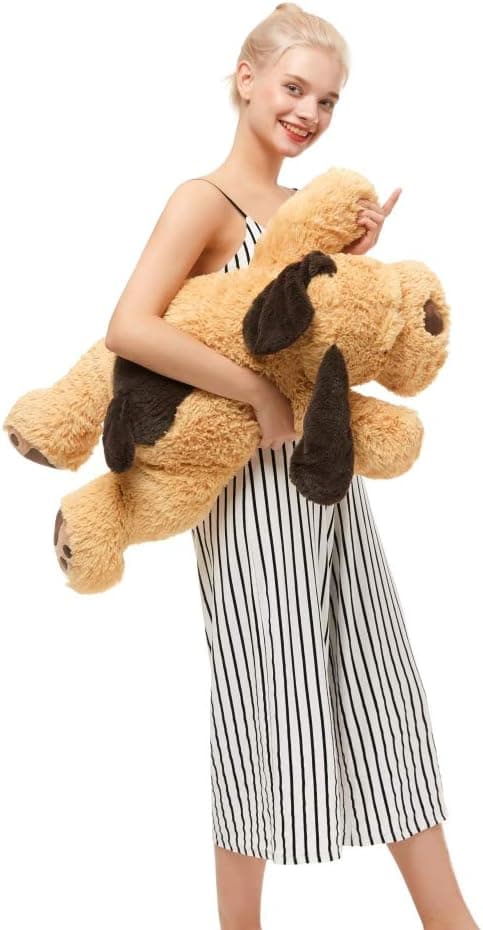 MorisMos Puppy Dog Stuffed Animal Soft Plush Dog Pillow Big Plush Toy for Girls Kids (Small-31 Inch)