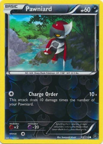 Pokemon - Pawniard (63/114) - XY Steam Siege - Reverse Holo