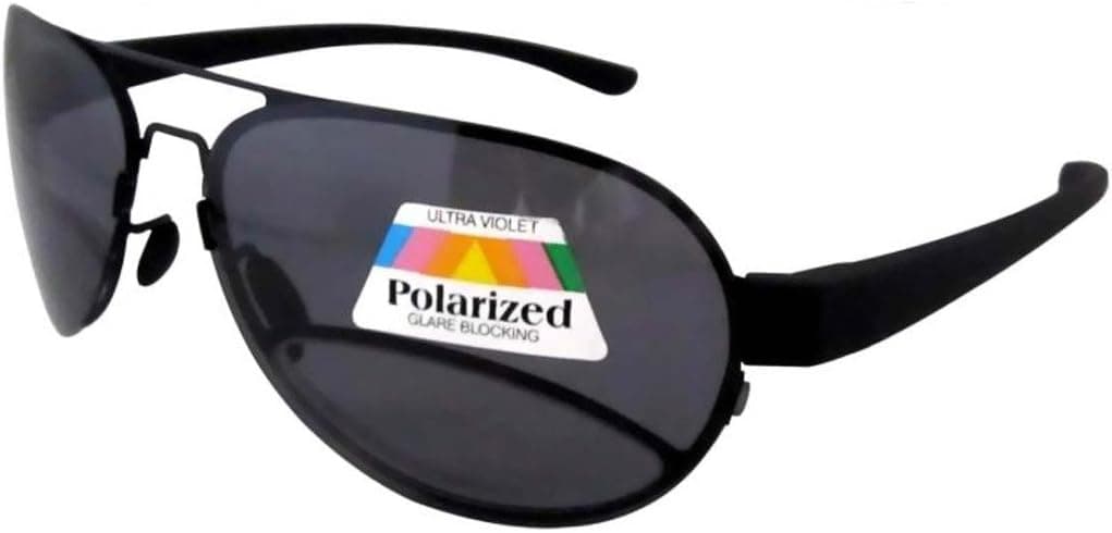 Eyekepper Stainless Steel Frame Rim Plastic Arms Gray Lens Pilot Polarized Bifocal Sunglasses Gray +3.0