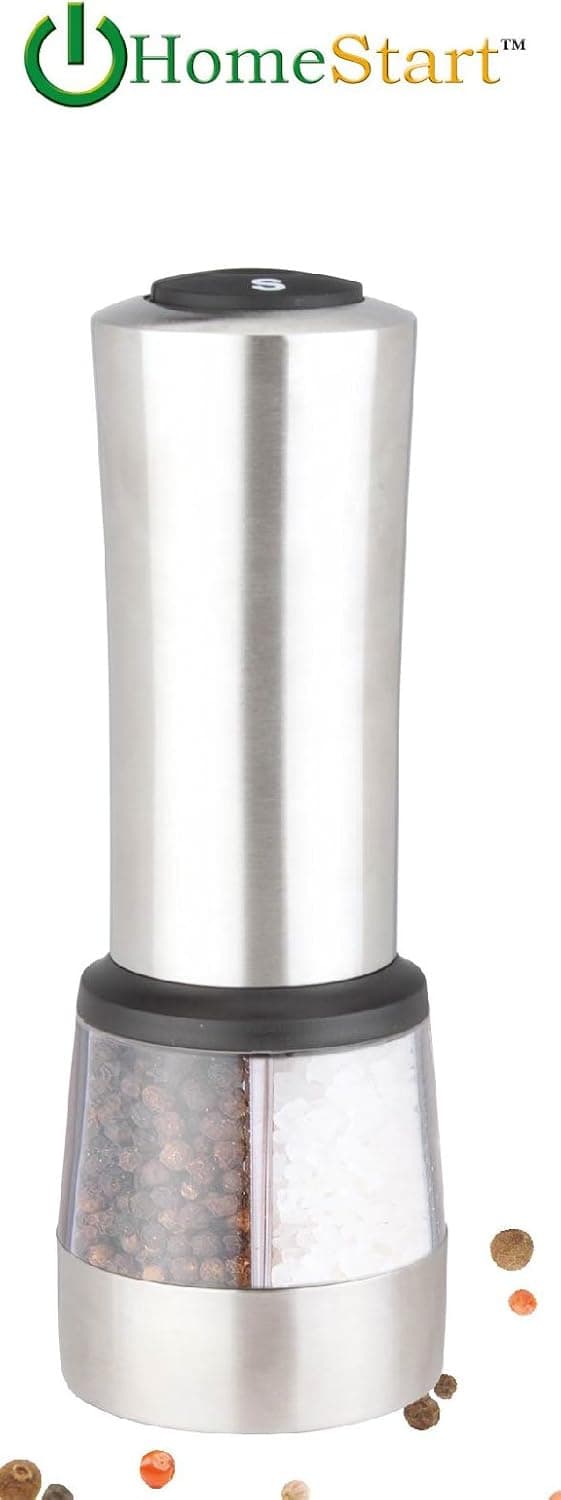 HomeStart 2 in 1 Electric Salt & Pepper Grinder