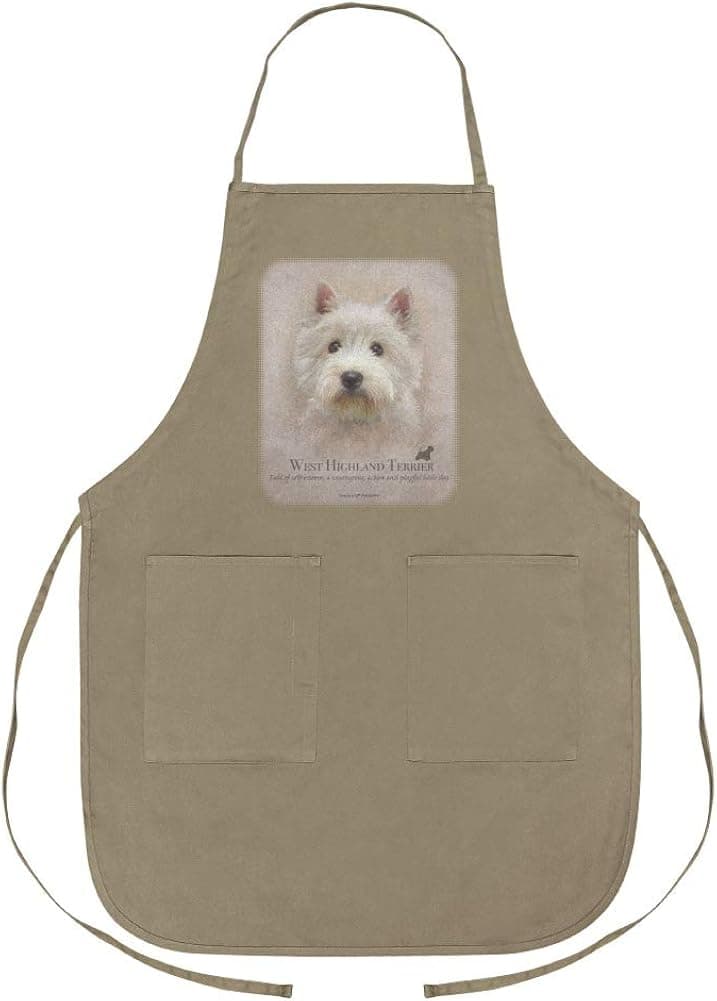 GRAPHICS & MORE West Highland Terrier Westie Dog Breed Apron with Pockets