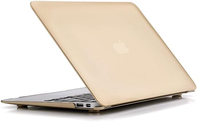 RUBAN Case Compatible with MacBook Air 11 Inch Release (A1370/A1465), Plastic Hard Case Cover for MacBook Air 11 Inch, Gold