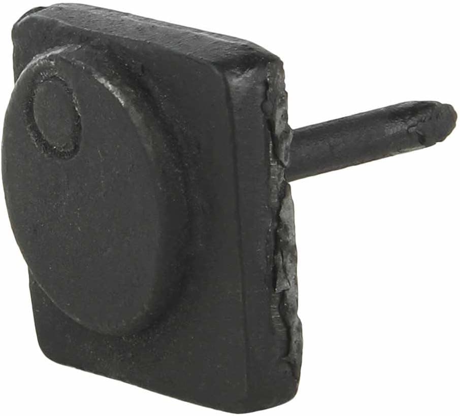 A29® Hand Forged Iron Square Head Clavos/Nails, Natural Black Finish, Set of 4