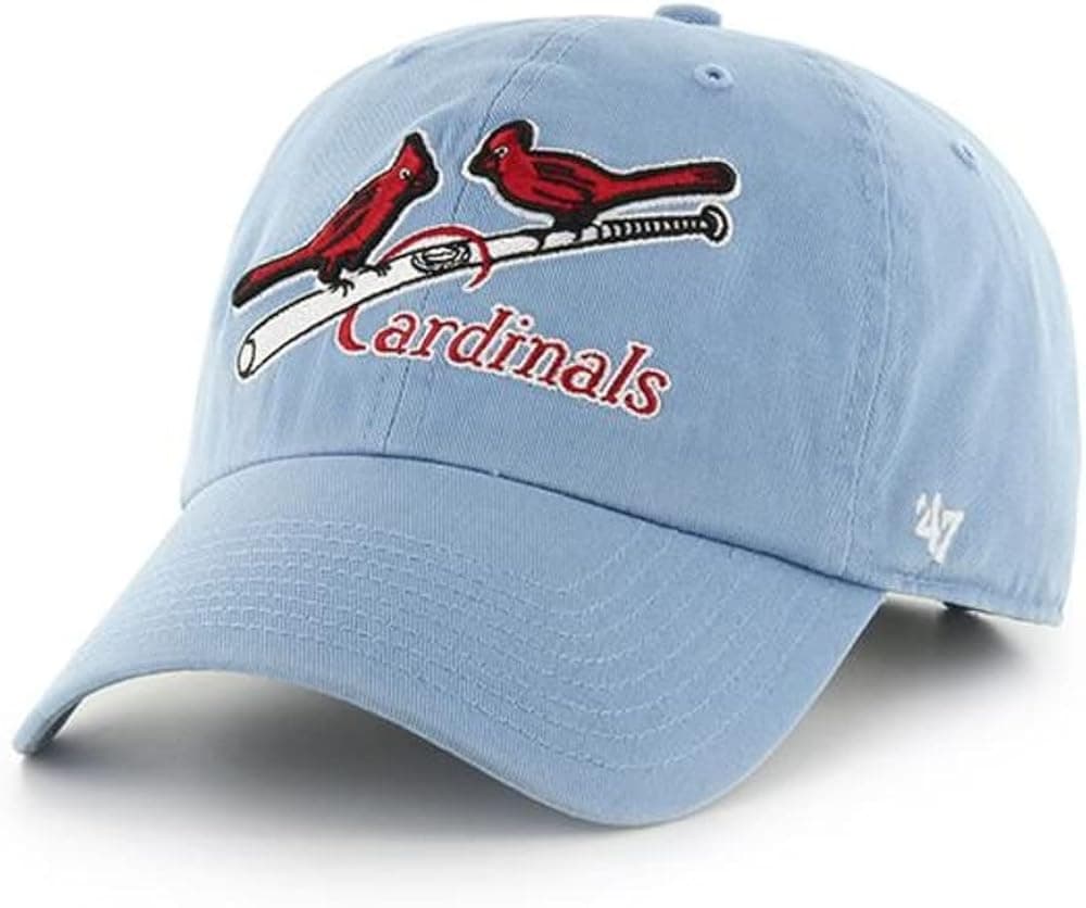 '47 St. Louis Cardinals Light Blue Throwback Clean Up Adjustable Hat/Cap
