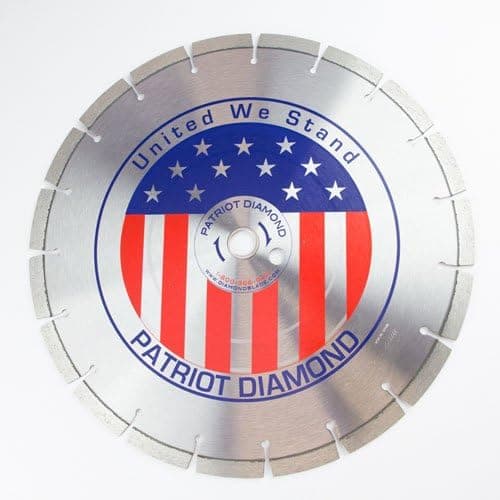 16" X .125 Patriot Diamond Blade - Supreme Grade Cured Concrete / General Purpose Blade