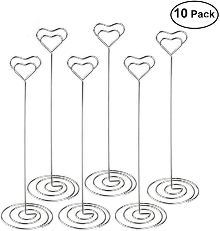 Table Card Holders,Table Number Holder Stand Place Card Holder Photo Holder Table Pictures Stand for Wedding Party Office Paper Office Desk Name Memo Menu Note Clips