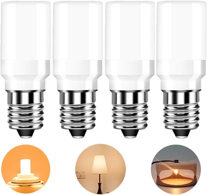 Appliance Dryer Drum Water Dispenser Replacement Parts LED Replacement S6 10W 15W 22002263 WE05X20431 E12 Candelabra Base 120V1.5W 150lm Non Dimmable Soft White 3000K Pack of 4