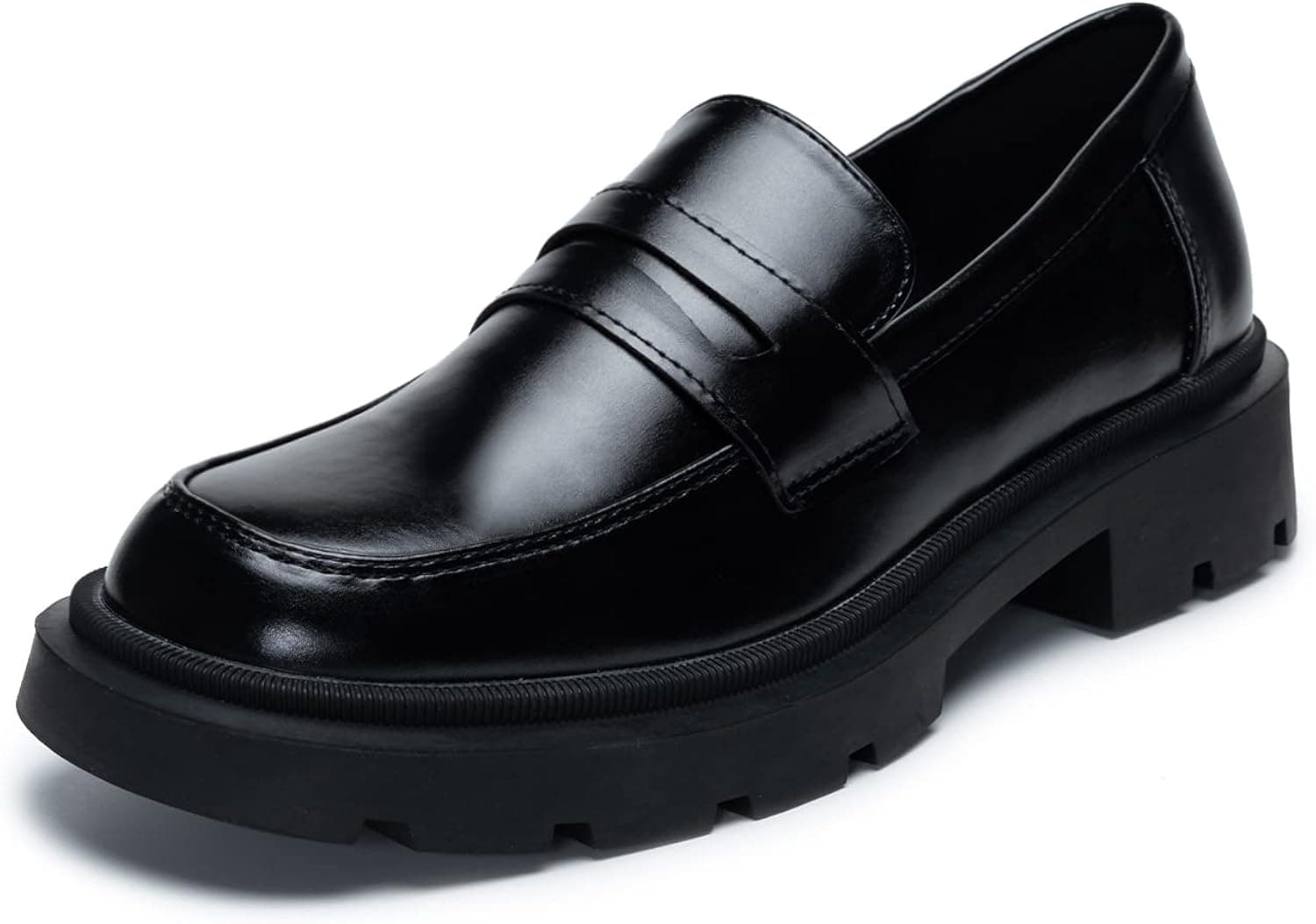 Zcusu Chunky Loafers for Women Platform Oxford Dress Shoes Penny Loafers Women Work Shoes