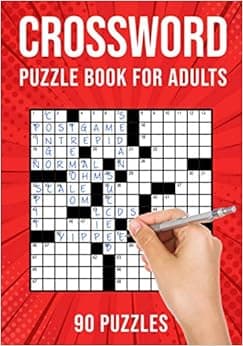 Crossword Puzzle Books for Adults: Cross Words Activity Puzzlebook | 90 Puzzles (US Version)