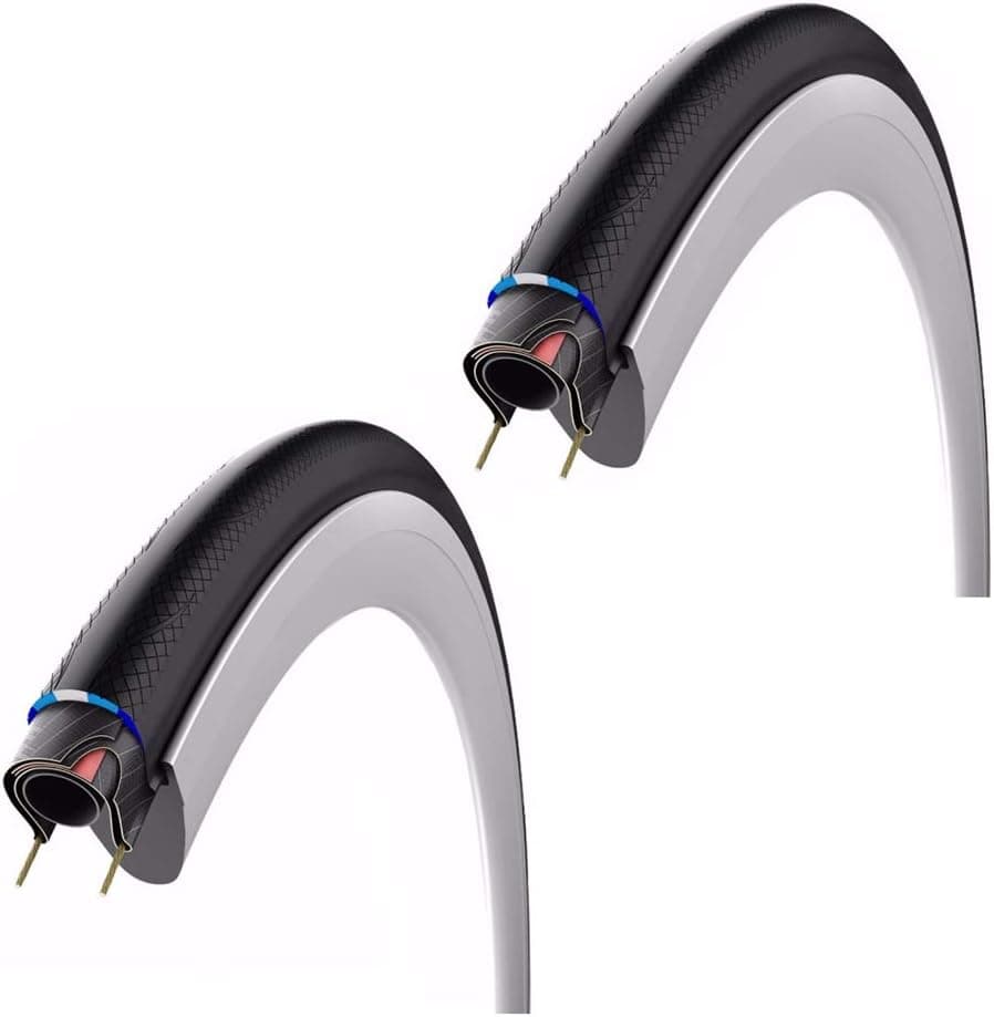 Vittoria Rubino Pro G+ Road Bike Tires (700x25c) with Graphene Compound: 2-Pack/Pair of Two Tires