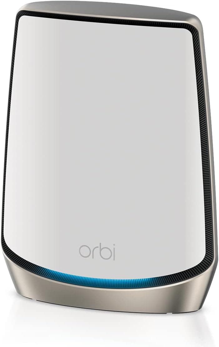 NETGEAR Orbi Tri-Band WiFi 6 Router (RBR860S), Coverage up to 2,700 sq. ft, 100 Devices, 10 Gig Internet Port, Free Armor Security, Expandable to Create A Mesh System, AX6000 802.11 AX (Up to 6Gbps)