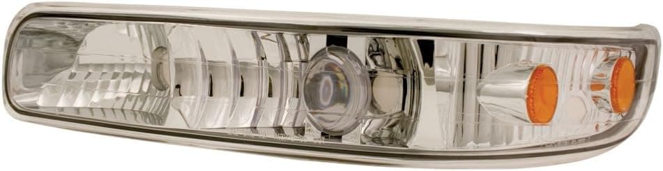 IPCW CWC-CE16-A Crystal Clear LED Front Projector Park Signal Lamp with Amber Reflector - Pair