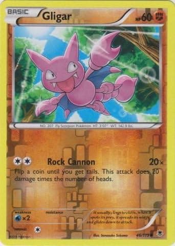 Pokemon - Gligar (46/119) - XY Phantom Forces - Reverse Holo