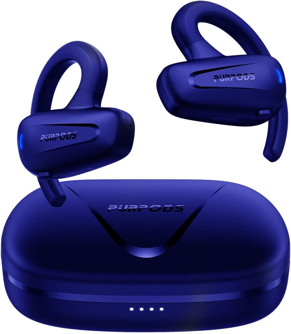 MSTHOO Wireless Earbuds Earwing Bluetooth Earbud with Microphone, Wireless Earphone Compatible with iPhone Android, IPX8 Waterproof Bluetooth Headphone in Ear/Stereo Sound/30H Playtime/Touch Control