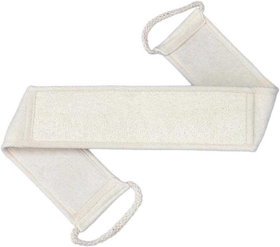 MONLEYTA Natural Loofah Back Scrubber Washer Double Sided Bathroom Deep Clean Bath Sponge Beige