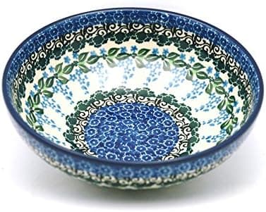Polish Pottery Bowl - Contemporary Salad - Wisteria