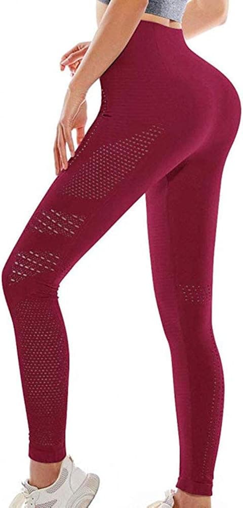 Women’s High Waist Seamless Leggings Gym Tight Yoga Pants Tummy Control Workout Leggings Fitness Shark