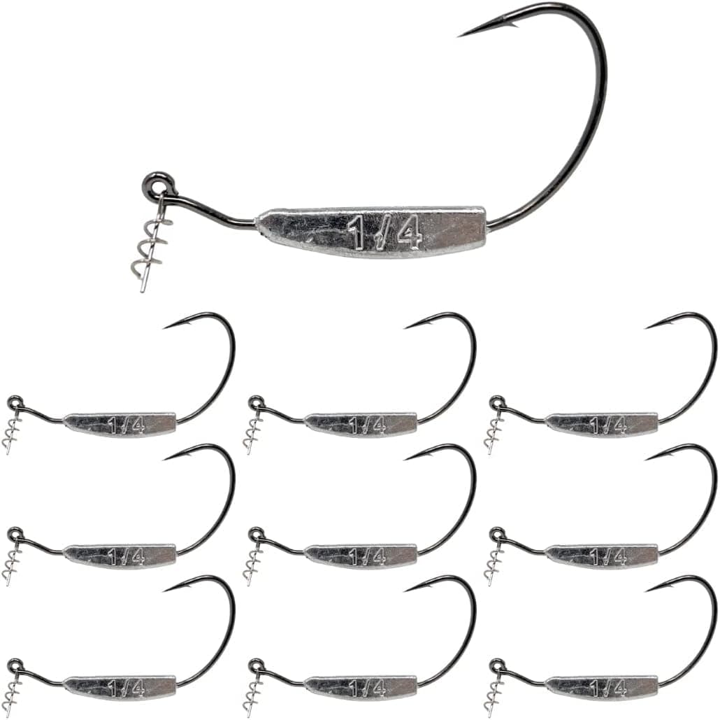 Reaction Tackle Weighted Swimbait Hooks - 10 Pack- Various Sizes