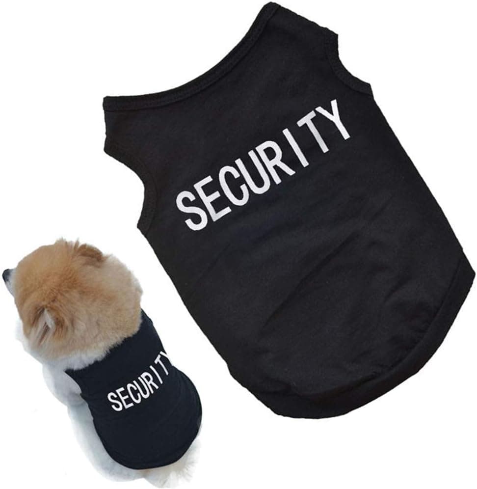 Howstar Pet Shirt, Puppy Clothes Sweater Soft Dog Vest Sweatshirt for Small Dog (Black, S)