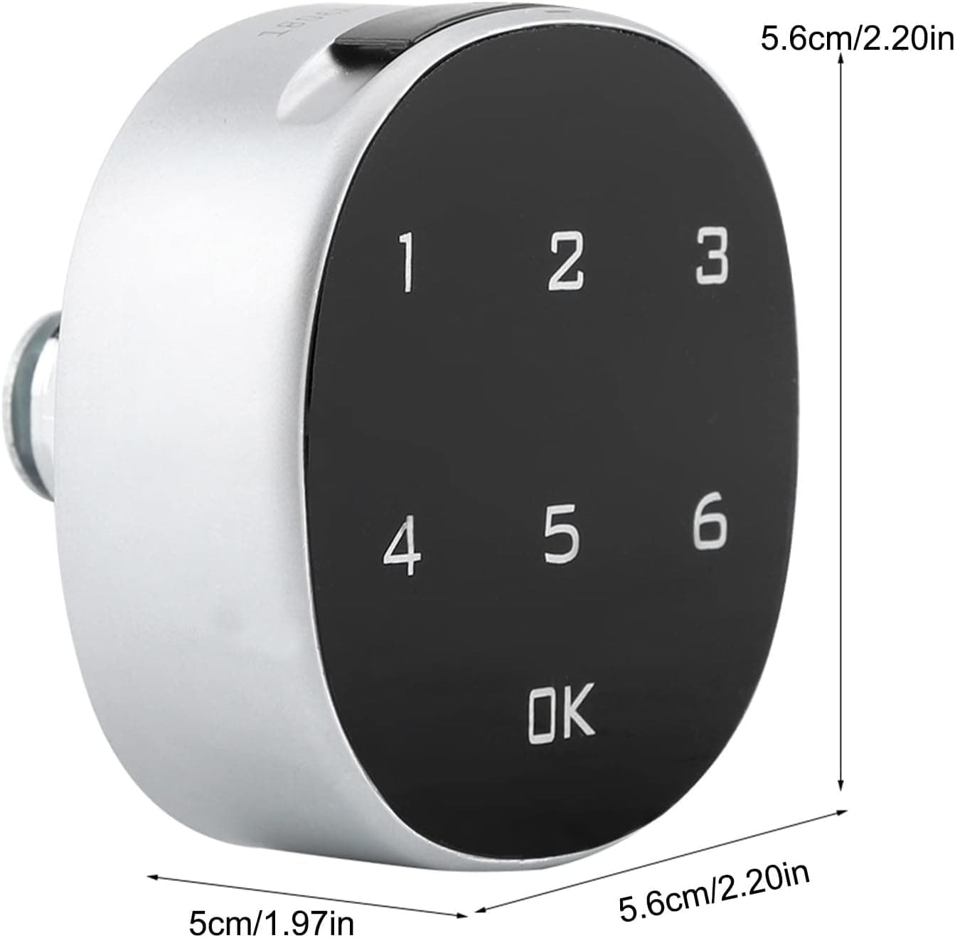 Code Lock Digital Zinc Alloy Code Combination Electronic Code Lock Cam Cabinet Locker Convenient Password Safe Lock (Without Battery)
