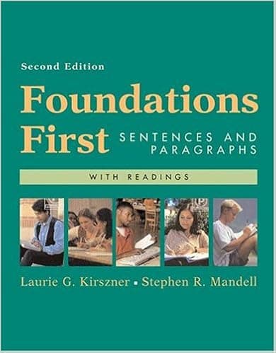 Foundations First with Readings: Sentences and Paragraphs
