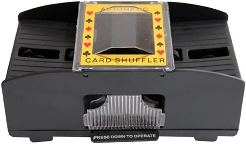 Deluxe Casino 1-2 Deck Automatic Card Shuffler Shuffles Playing Poker Bridge