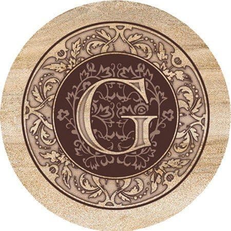 Thirstystone TSMG Thirstystone 4 piece Coaster Set Monogram G