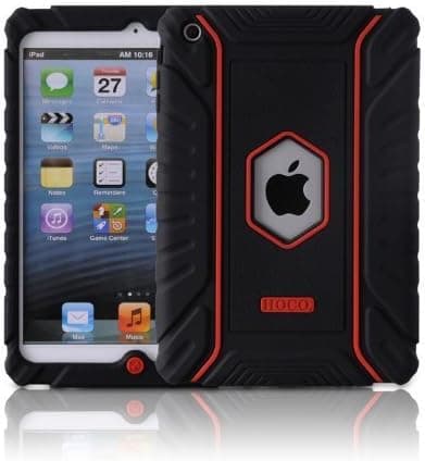 Honeycase Extreme-Duty Military Transformer Hybrid Shockproof & Drop Rresistance Anti-slip Soft Silicone Case Cover for Apple iPad Air/ iPad 5 (Black)