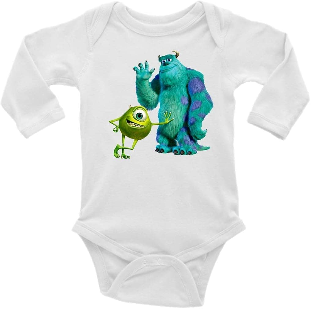 Mike and Sully Monster's Inc. Long Sleeve Unisex Onesie