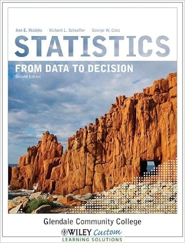 Statistics From Data to Decision 2E for Glendale Community College