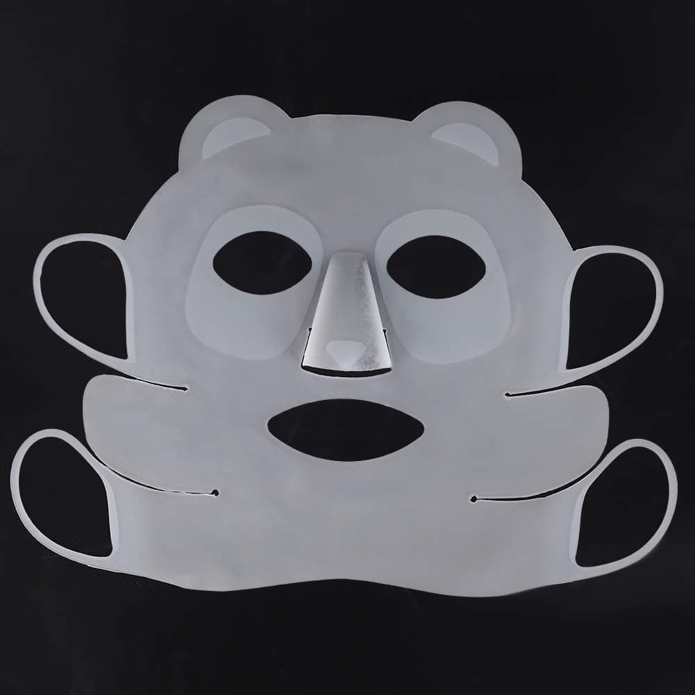 Reusable Panda Ear-Hook Silicone Facial Mask, Beauty Face Moisturizing Mask Cover Prevent Serum Evaporation Beauty Tool for Sheet Mask Cover