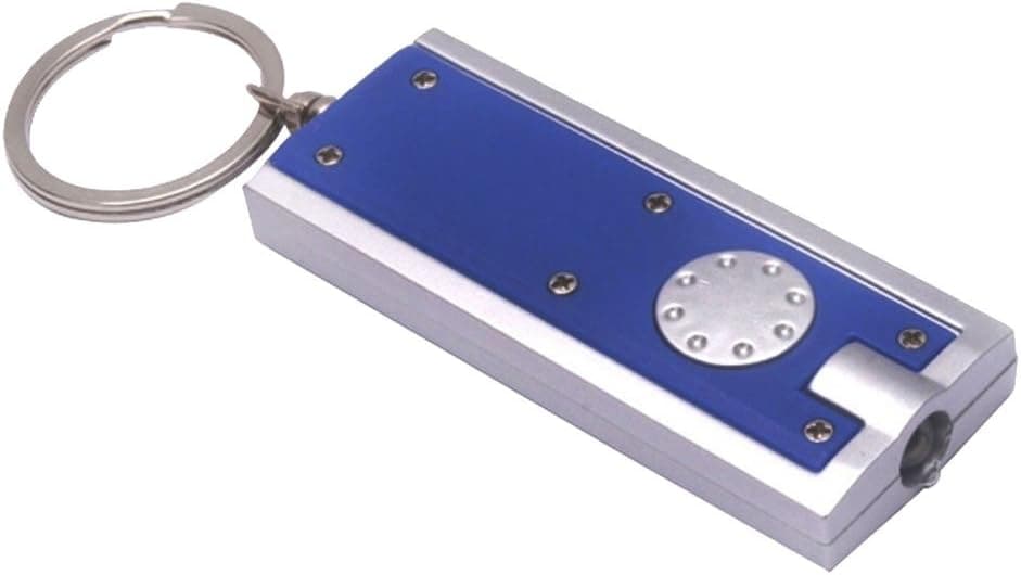 eFuture(TM) Random Color Mini Fashion Thin LED Keychain Flashlight +eFuture's nice Keyring