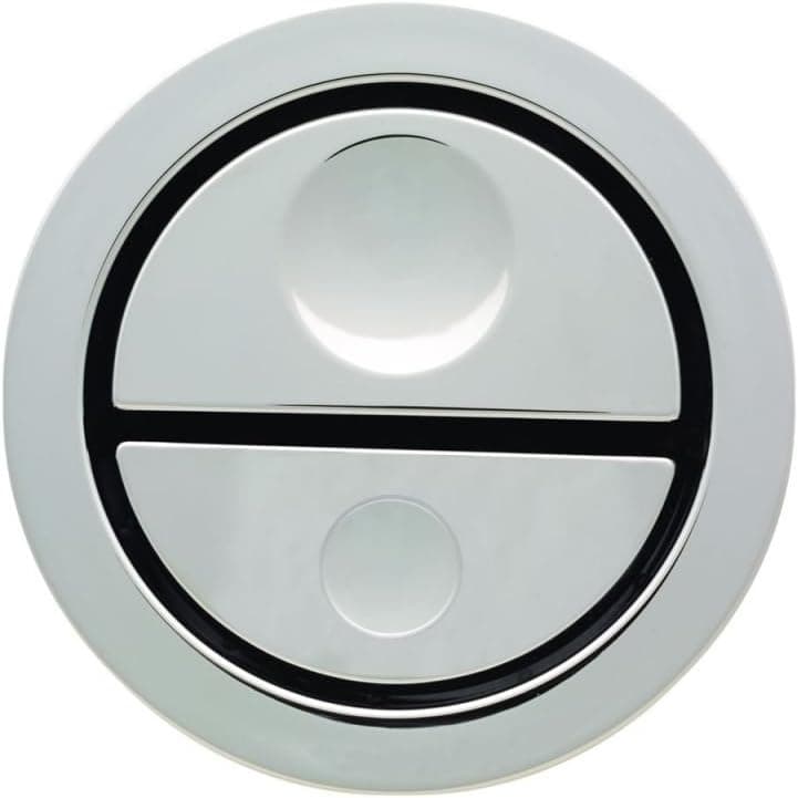 Geberit 115.999.21.1 HyTouch WC Dual-Flush Push Button for Toilet, Polished Chrome