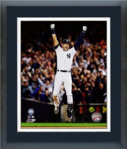 Derek Jeter New York Yankees Final Game Photo (Size: 12.5" x 15.5") Framed