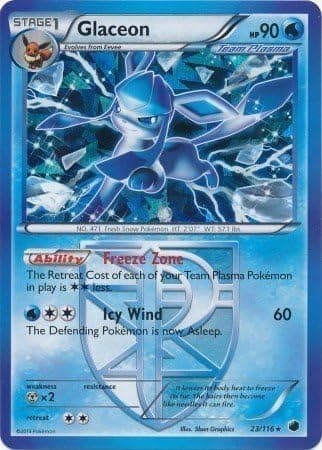 Pokemon - Glaceon (23/116) - Theme Deck Exclusives - Cracked Ice Holo
