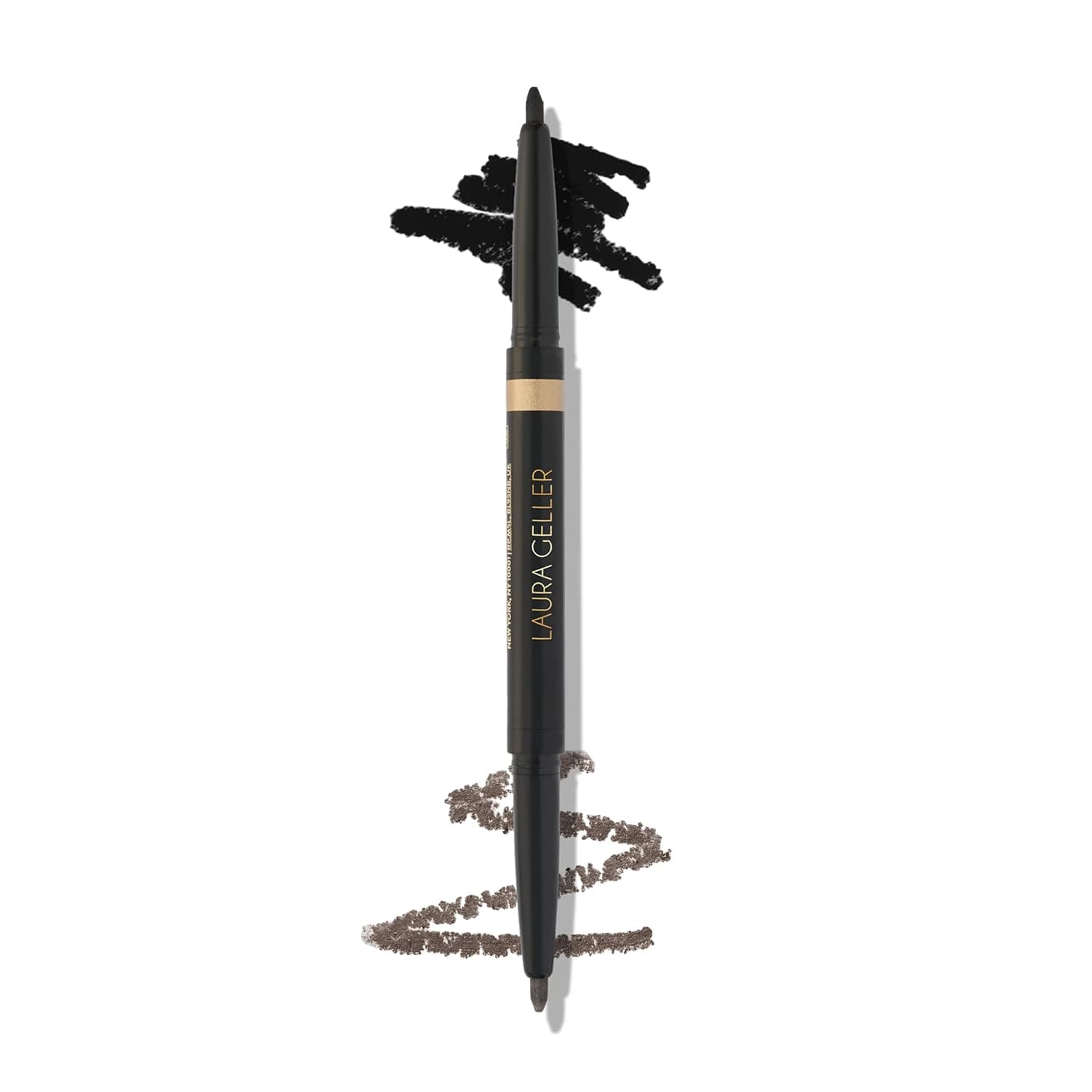 LAURA GELLER NEW YORK Simple Strokes Dual Ended Top Lash Eyeliner, Jet Black