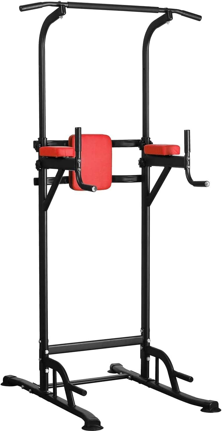 Pull Up Workout Dip Station Adjustable Dip Stands Multi-Function Home Gym Strength Training Fitness Equipment